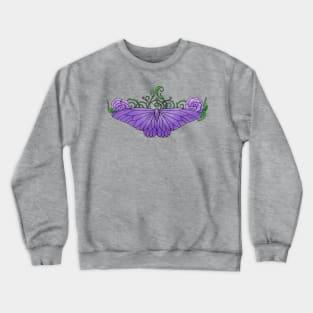 Purple Butterfly Crewneck Sweatshirt